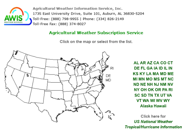 AWIS Weather Services Member Access - 1 YEAR