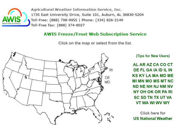AWIS Weather Services Member Access - 1 YEAR